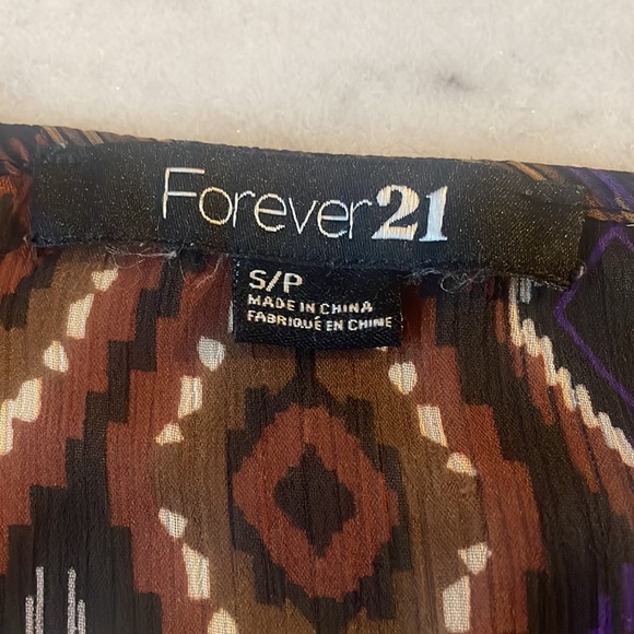 Sheer Tribal Print Top from Forever 21 - Picture 6 of 9